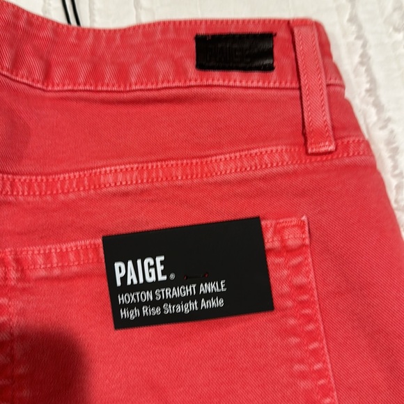 Paige Hoxton Straight Ankle High Rise Jeans 30 - Picture 6 of 6